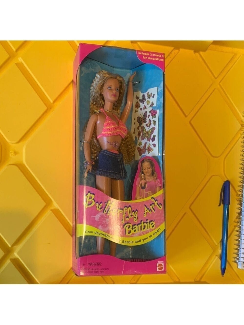 Vintage 1995 NRB Butterfly Art Barbie
